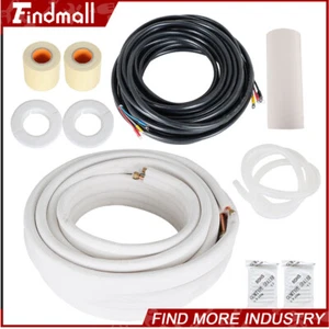 Findmall 50 Feet Mini Split Installation Kit - 1/4" & 3/8" Copper Line Set - Picture 1 of 13
