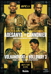 UFC 276: Adesanya vs. Cannonier - Official Fight Poster