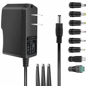 Universal 5V 1A 2A ac Adapter Power Supply Cord with 8 DC Plug Tips AC to DC5... - Picture 1 of 10