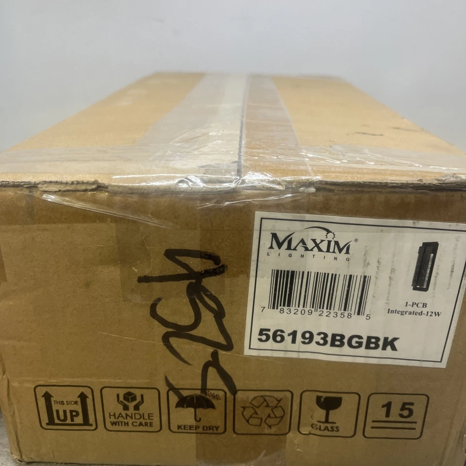 Maxim Lighting 56193BGBK Cascade LED 16 pulgadas Negro Exterior Montaje en Pared Foto 1 de 3