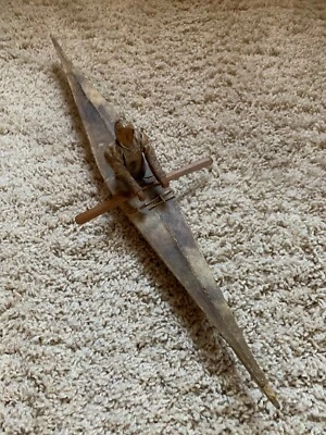 Antiguo kayak inuit vintage C. 1900 Foto 1 de 4