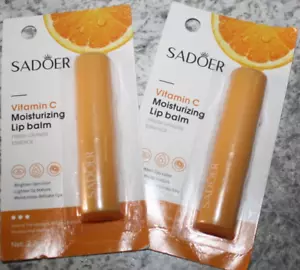 2 Packungen Sadoer Vitamin C feuchtigkeitsspendender Lippenbalsam frisch orange Essenz Neu in Verpackung - Bild 1 von 3