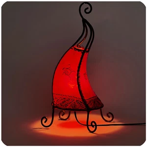 Orientalische Marokkanische Stehlampe Leder Lampe Hennalampe Lederleuchte Coq  - Bild 1 von 12