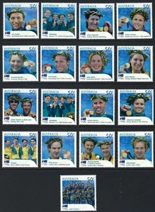 2004 Australia SG# 2406/22 Gold Medal Winners Athens Olympics set of 17 mint MUH - Picture 1 of 1