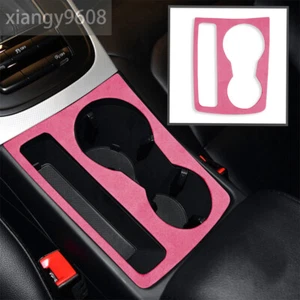For Audi A4 B8 A5 Q5 2009-16 Suede Pink Water Cup Holder Panel Cover Accessories - Picture 1 of 9
