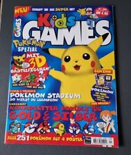 Kids Games Comic Heft Nr.1 / 2000 Pokémon Spezial Mit 3D Bastelfiguren!