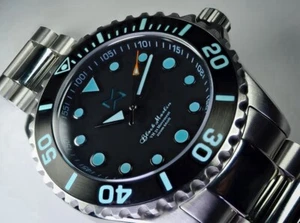 Herren Taucheruhr Marlinwatch 43mm Edelstahlarmband 🐟 - Bild 1 von 14