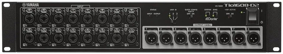 Yamaha Tio1608-D2 16-Input 8-Output Dante Stagebox