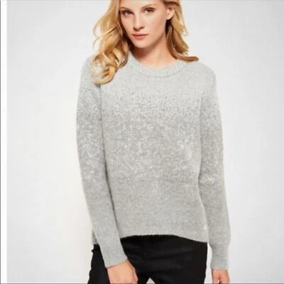 SUPERDRY Women's Girly Feminine Sparkle Knit Sweater XS Gray Silver Skater - Image 1 of 4