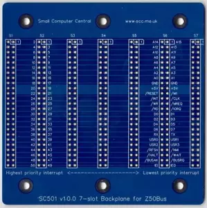 SC501 - 7-SLOT BACKPLANE (Z50BUS) - Picture 1 of 2