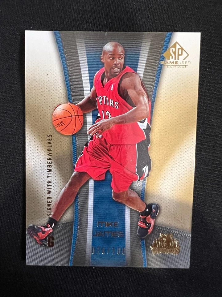 MIKE JAMES Raptors 2006-07 SP Game Used Edition #94 Gold NBA #026/100 - Image 1 of 1