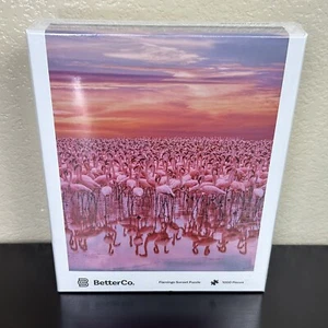 BetterCo Flamingo Sunset puzzle 1000 pezzi nuovo sigillato completo - Foto 1 di 2