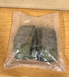 8 X GENUINE US ARMY SFLCS EAGLE INDUSTRIES SINGLE 2 MAGS POUCHES 5.56 COYOTE #2 - Picture 1 of 5