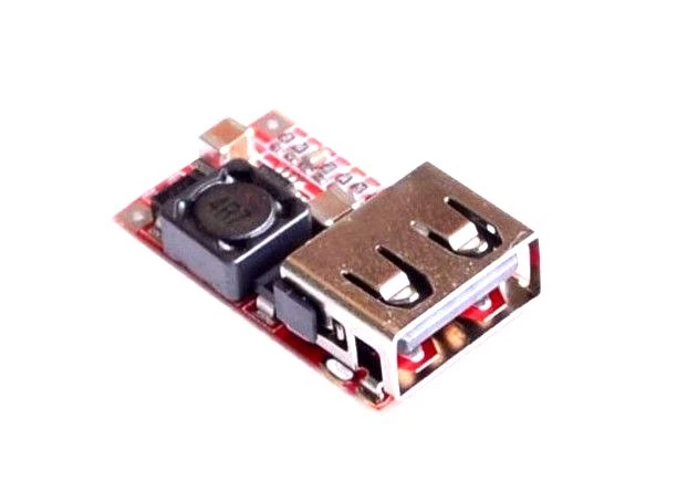 Convertitore DC-DC 6V-24V a 5V 3A USB Step-Down Alimentatore Auto Fai da Te Kit - Immagine 1 di 1