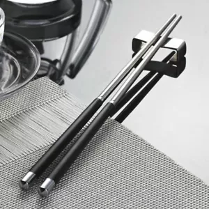 Chinesische Japanische Essstäbchen Asia Stäbchen Lang Chopsticks aus Edelstahl - Bild 1 von 8