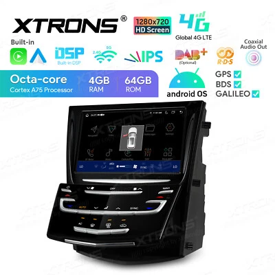 8" 4+64G Android 14 CarPlay For Cadillac ATS 2014-2017 Car Stereo Radio GPS Navi - Image 1 of 4