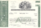 Air Reduction Company, Incorporated - 100 akcji - Nowy Jork, USA 15. czerwca 1970