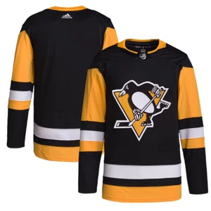 Adidas Pittsburgh Penguins NHL Home Primegreen maglia autentica nera taglia 54 - Foto 1 di 6