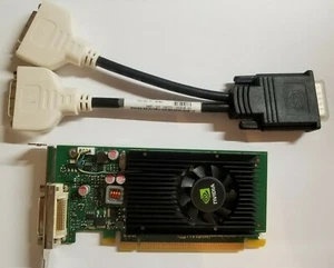 NVIDIA NVS 315 1GB Dual Monitor Low Full HDMI DVI VGA Video Card Windows 10 - Picture 1 of 34