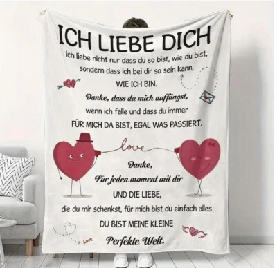 Persöhnliche  Kuscheldecke "An meinen Frau "150x200 - Bild 1 von 4