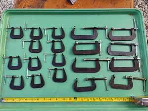 19 pezzi Cincinnati Tool Co Machinist morsetti a C n.55 n.54 n.51 Super Jr. USA - Foto 1 di 13