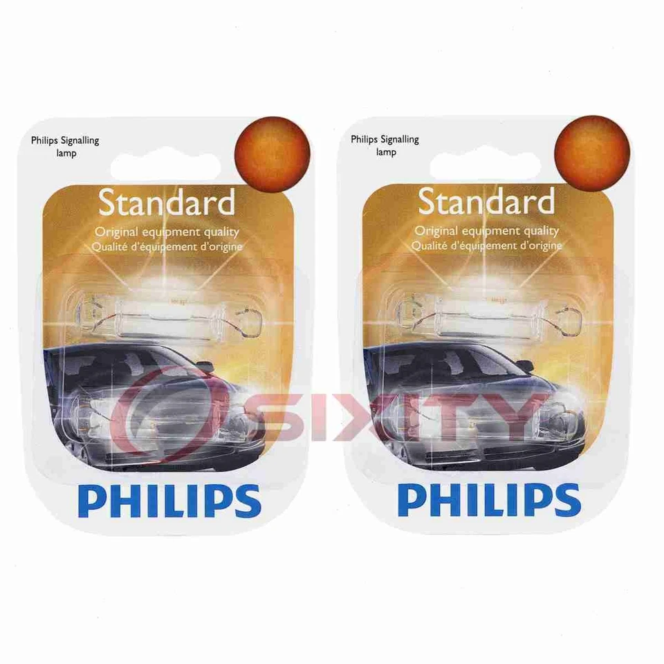 2 pc Philips Map Light Bulbs for Saturn SC SC1 SC2 SL SL1 SL2 SW1 SW2 du - Image 1 of 4