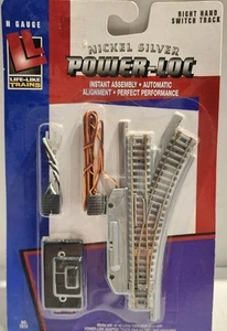 Life Like N Scale Track RH Remote Switch Right Link Power Loc #7810 - Picture 1 of 2