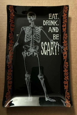 Eat, Drink, and Be Scary Glass Tray 11'x7.5'  - Image 1 of 3