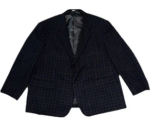 Oak Hill Sport Coat Jacket Men’s Size 54R/56R 3XL Purple Plaid - Picture 1 of 6
