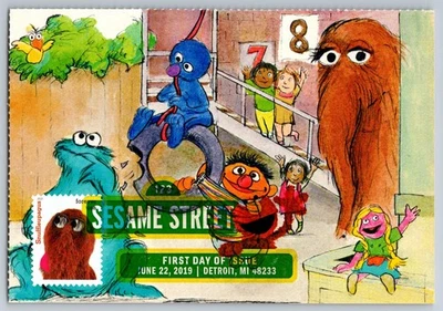 #5394l Sesame Street Snuffeupagus FDC Maxi Card w/DCP Cancel - Image 1 of 2