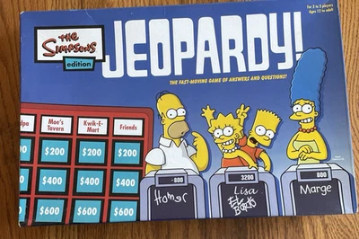 The Simpsons Edition Jeopardy Pressman 2003 Board Game - Image 1 of 4