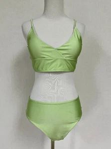 Shein Badeanzug 2-teilig Gr. Medium grün verstellbare Träger abnehmbare Brustpolster Neu - Bild 1 von 6