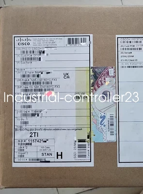 Sealed Cisco N9K-C93180YC-FX3 Nexus 48p 1/10/25G, 6p 40/100G Port side intake - Image 1 of 2