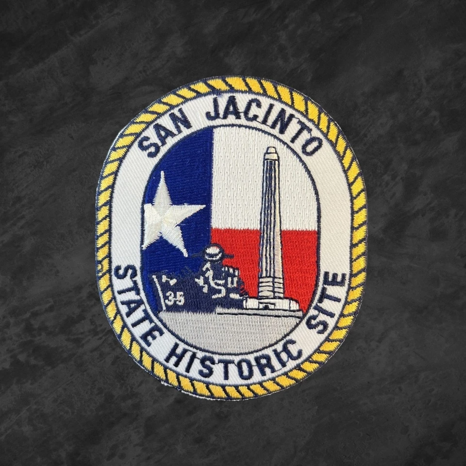 San Jacinto State Historic Site Patch Texas Historical Park Souvenir Embroidered - Image 1 of 4