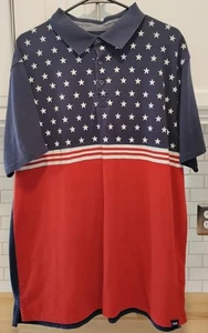 Field & Stream American Flag Mens Polo Shirt Size XL - Picture 1 of 5