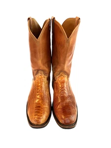 Murga Boot Co Braun Alligatorleder Western Cowboystiefel Herren Größe 12 Hergestellt in den USA - Bild 1 von 19