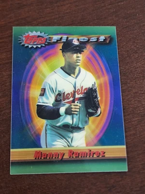 1994 Topps Finest Superstar Sampler MANNY RAMIREZ - Image 1 of 2