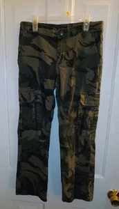 Wrangler Cargo Pants, Boys Camaflouge, Size 12 Husky - Picture 1 of 3