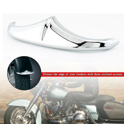 Front Fender Leading Edge Tip Trim Accent Chrome For Touring FLHX FLTR B2 - Image 1 of 4