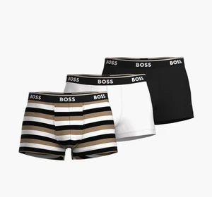 Boss Q18705 Herren verschiedene 3er Pack Power Cotton Stretch Jersey Trunks Größe M - Bild 1 von 4