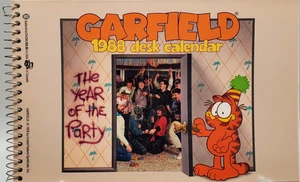 Garfield Schreibtischkalender 1988 "The Year Of The Party" NM - Bild 1 von 7