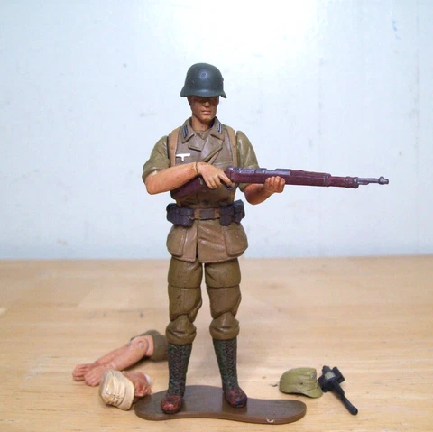1/18 Ultimate Soldier WW2 German DAK Desert Afrika Korps infantry 3.75" II Cover