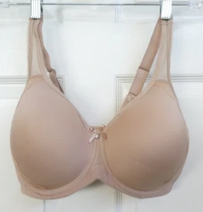 Wacoal 36DDD Beige Retro Chic Vollbesatz Leicht Gefüttert Bügel BH 853186 - Bild 1 von 8