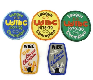 5 WIBC 70er - 80er League Champion Patches Damen International Bowling Congress - Bild 1 von 7