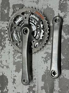 Vintage Shimano STX Crankset FC-MC34 175mm 42/32/22 Chainrings Japan - Picture 1 of 2