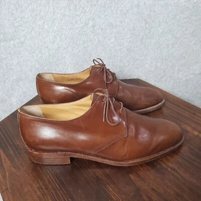 CAMPANILE Leather Derby Shoes Men's Size 6.5 UK 6 Brown Made in Italy Lace Up - Image 1 of 4
