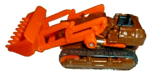 Vintage 1970's Yatming Die Cast Bulldozer Orange Rubber Tracks #1365 - Picture 1 of 5