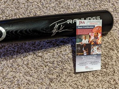 Taylor Trammell Signed Rawlings Baseball Bat JSA COA Seattle Mariners Reds - Image 1 of 4
