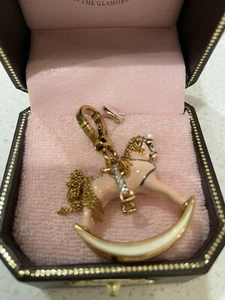 JUICY COUTURE Pink Rocking Horse Charm Retired YJRU2430 NIB - Picture 1 of 13