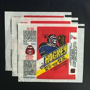 1977-78 O-PEE-CHEE WRAPPER (3 STÜCK) *SEHR GEPFLEGT* 57864 - Bild 1 von 2